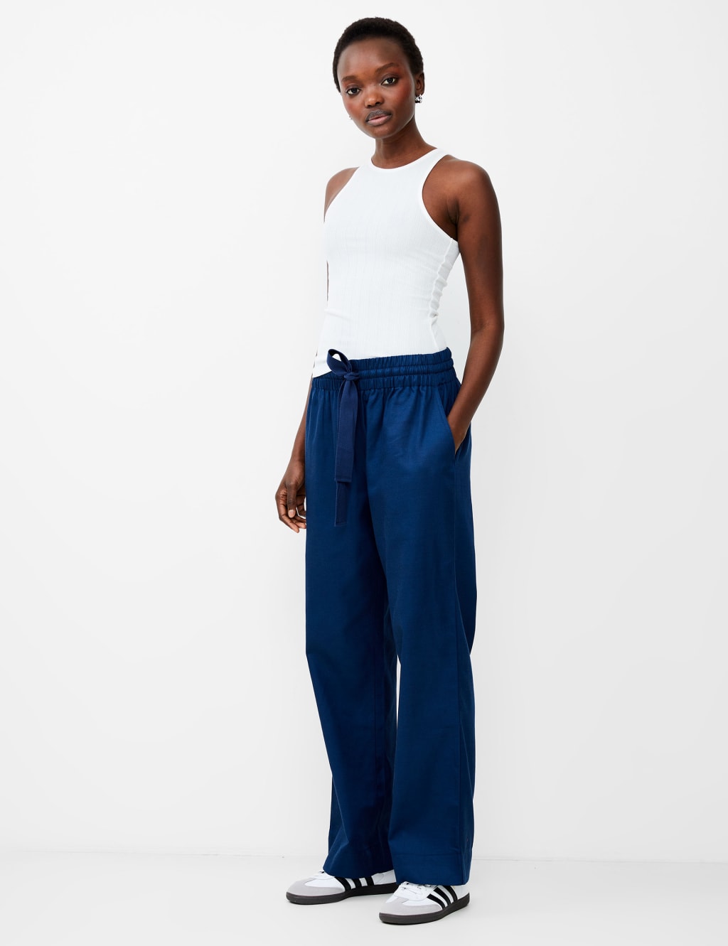 Lyocell Rich Wide Leg Trousers