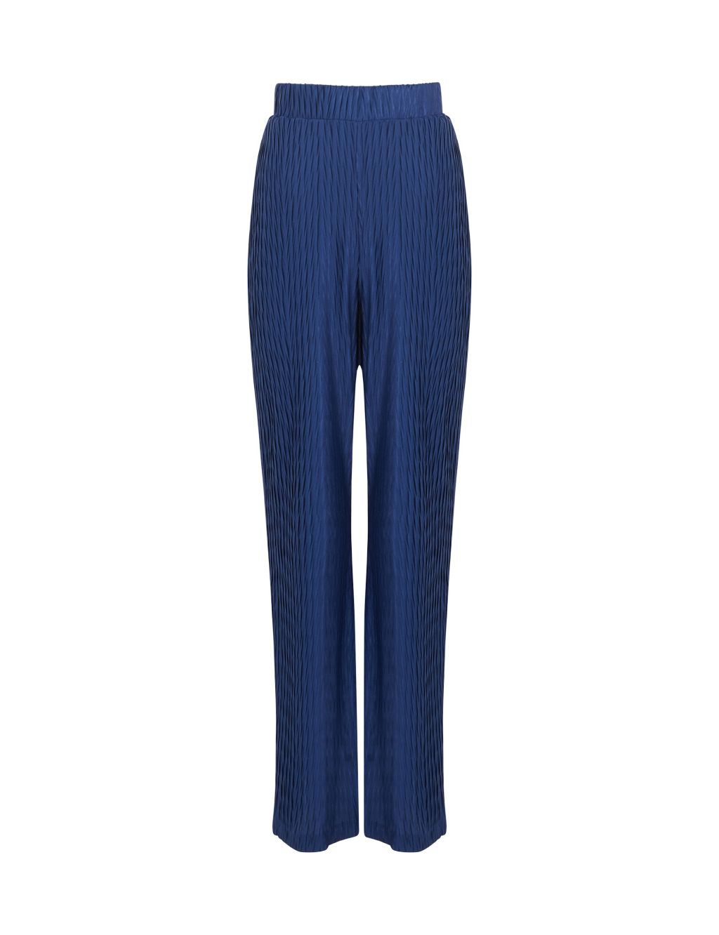 Textured Straight Leg Flared Trousers image 2