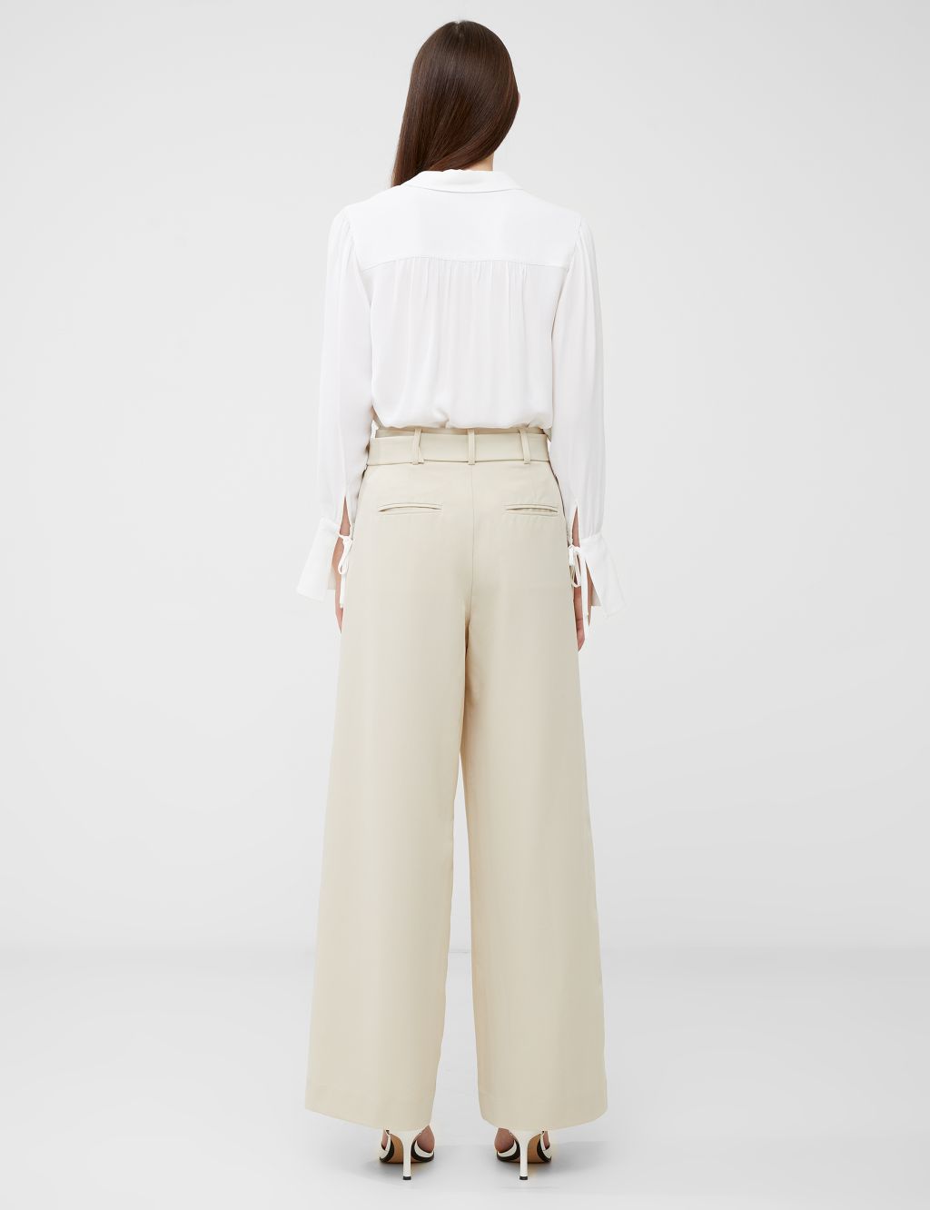 Belted Wide Leg Trousers image 4
