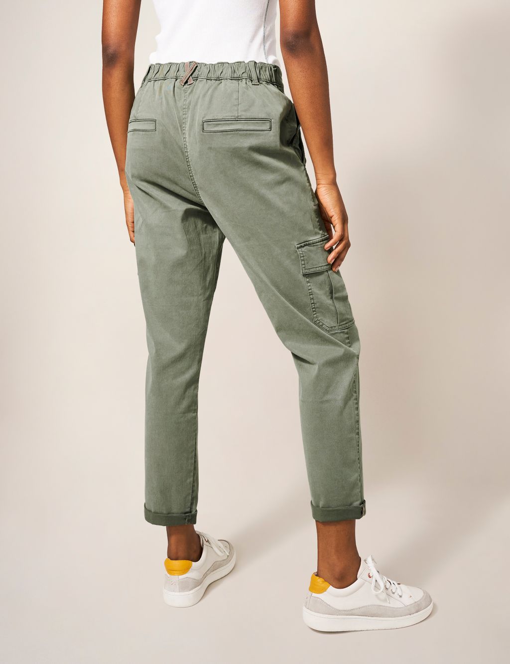 Tencel™ Rich Cargo Cropped Trousers image 2