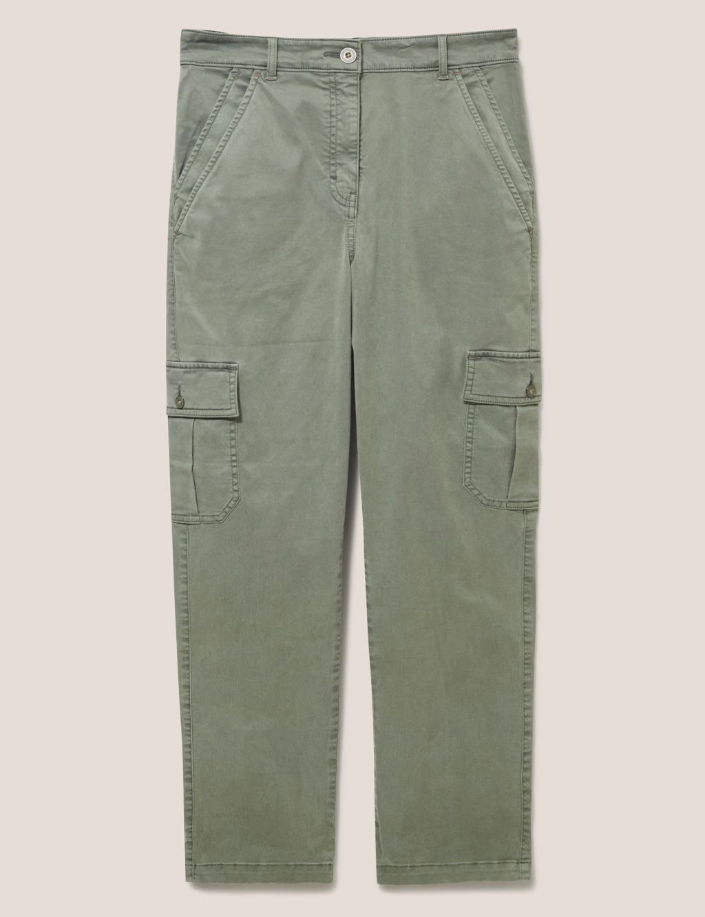 Tencel™ Rich Cargo Cropped Trousers image 2