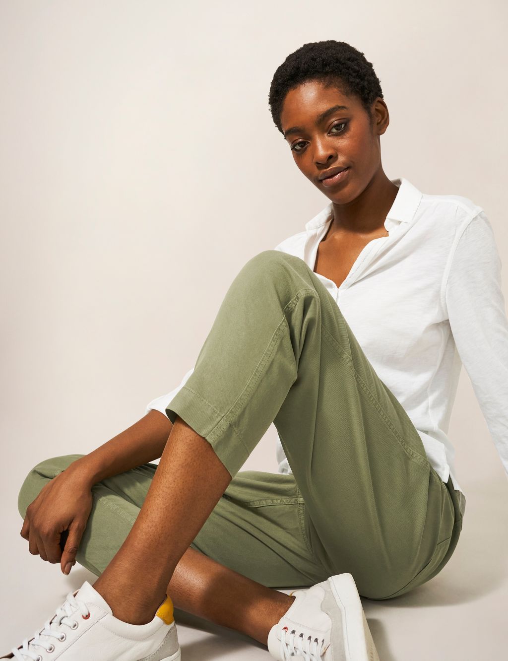 Tencel™ Rich Cropped Trousers image 3