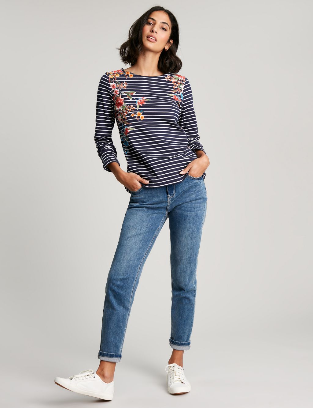 Harbour Print- Long Sleeve Jersey Top image 1