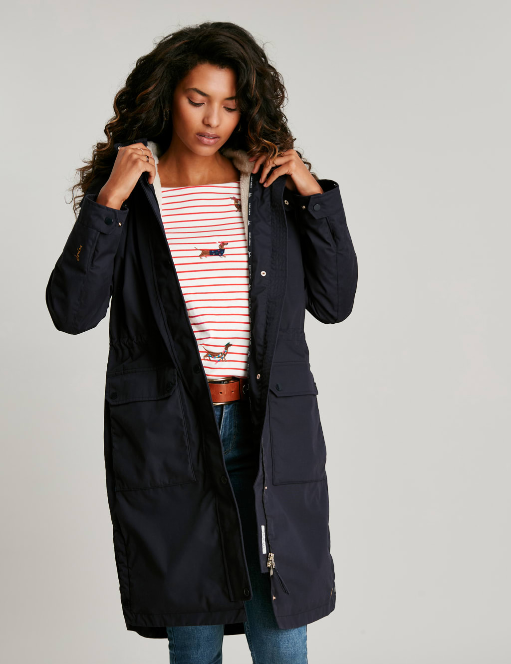 Cotton Blend Waterproof Parka Raincoat image 1