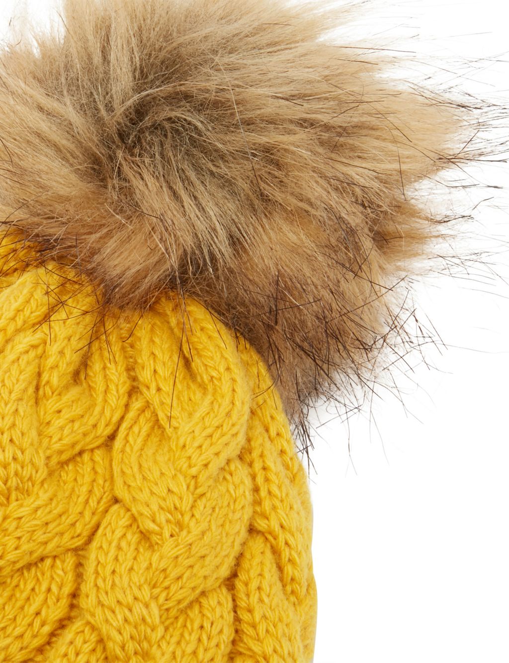 Knitted Pom Beanie Hat image 3