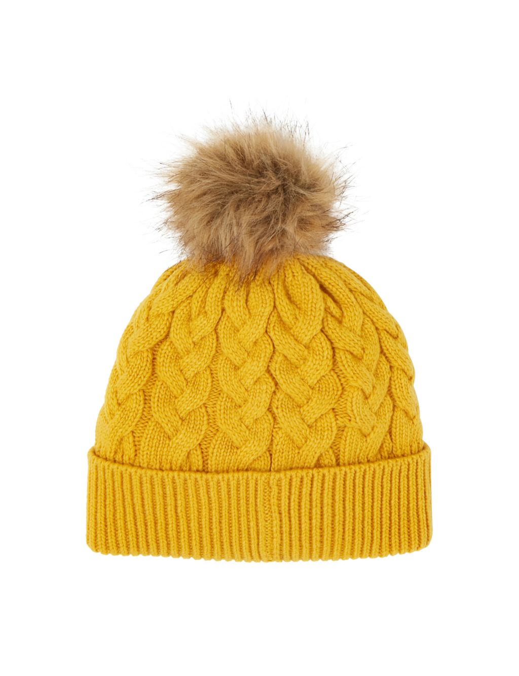 Knitted Pom Beanie Hat image 4
