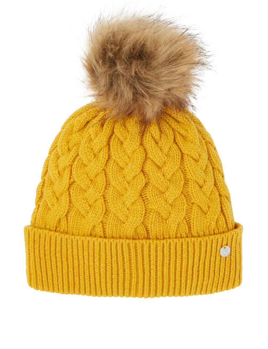 Knitted Pom Beanie Hat image 1