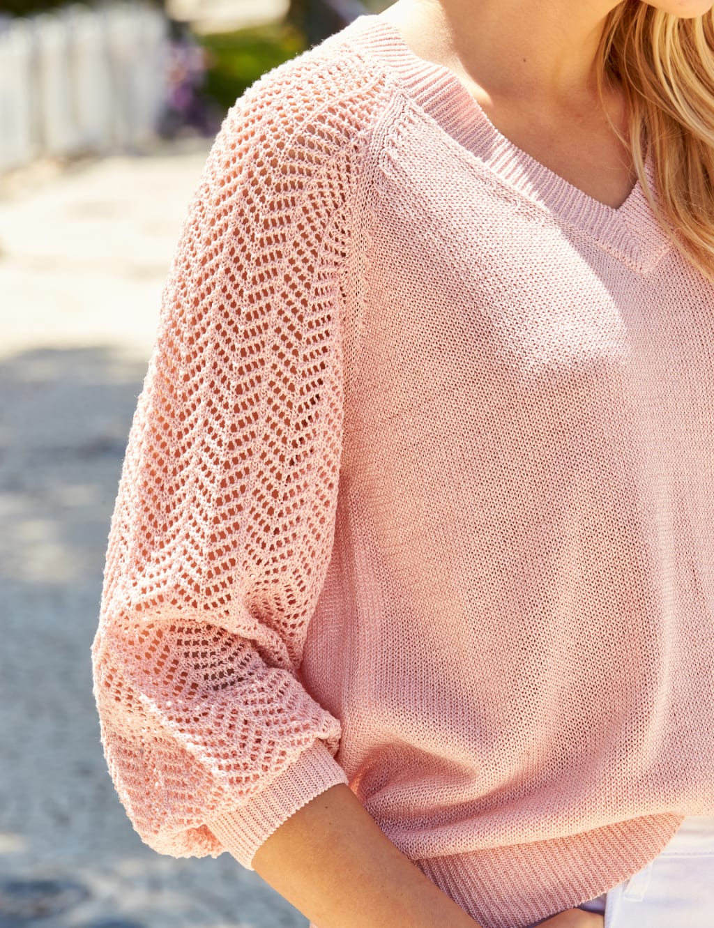womens sweater pink