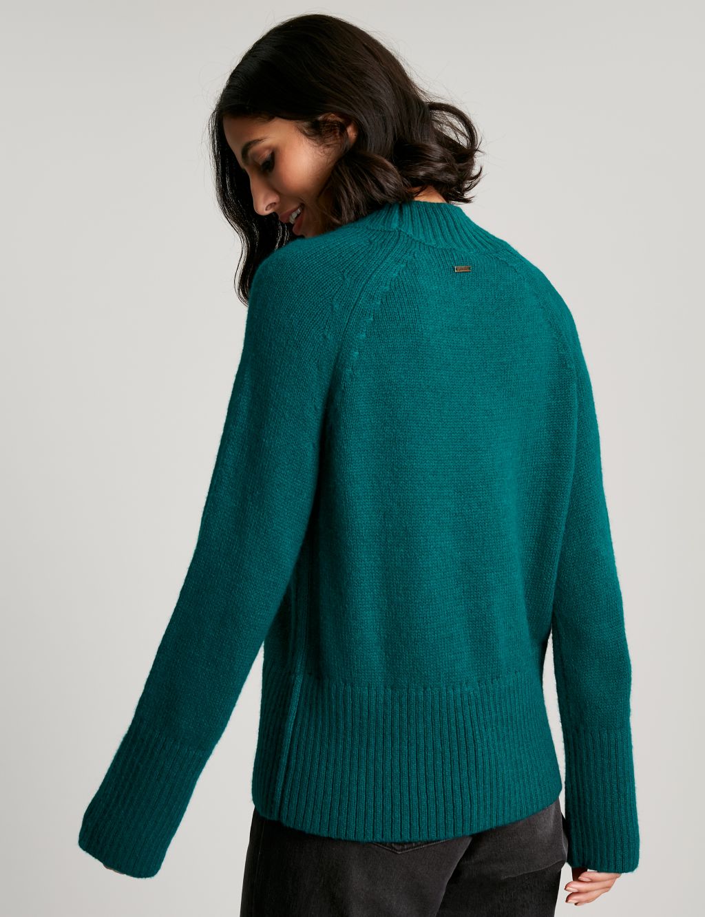 Ribbed Roll Neck Jumper with Wool image 2