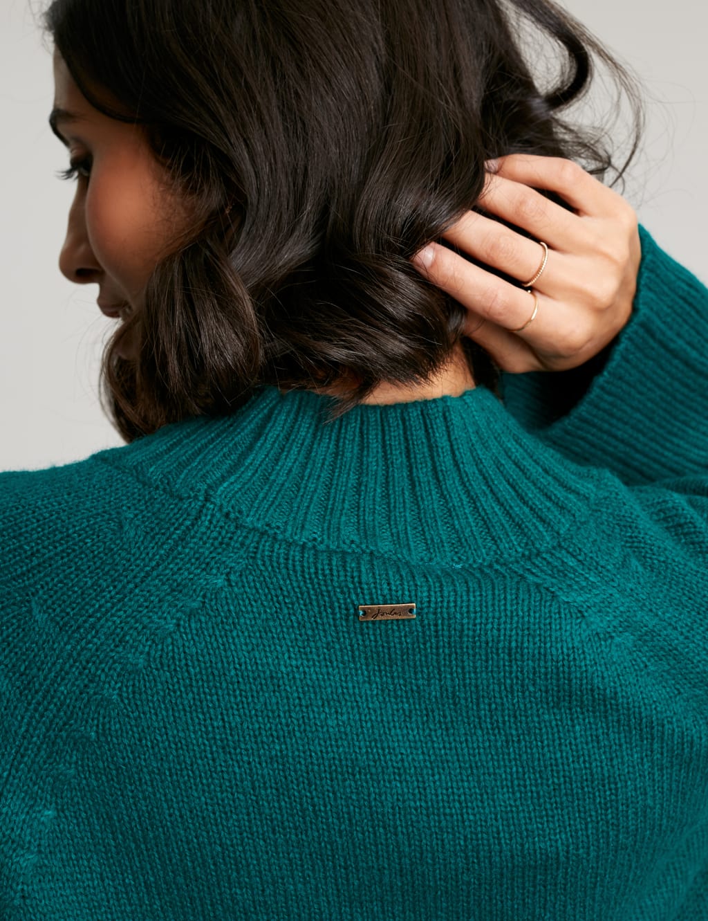 Ribbed Roll Neck Jumper with Wool image 7