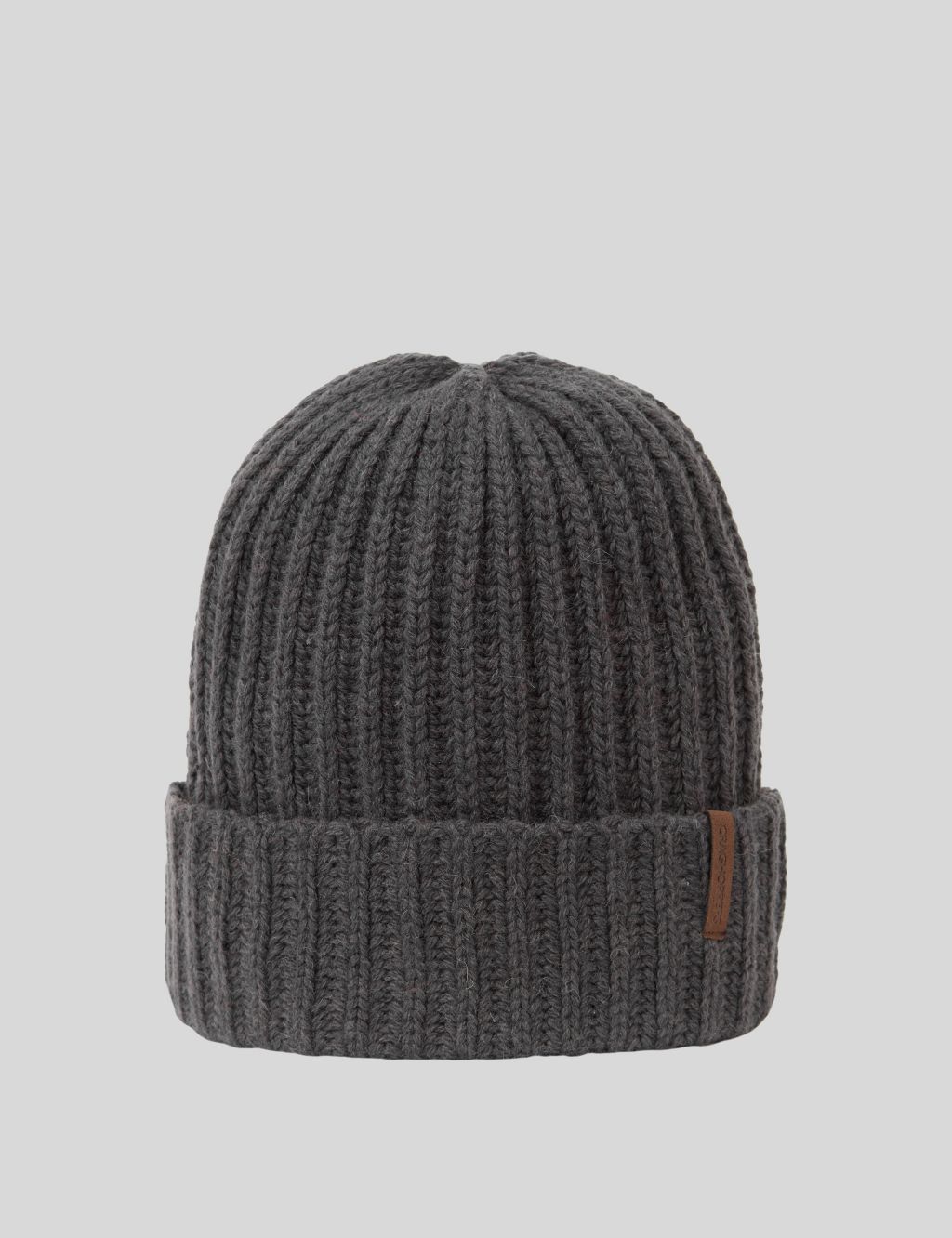 Wool Blend Knitted Beanie Hat