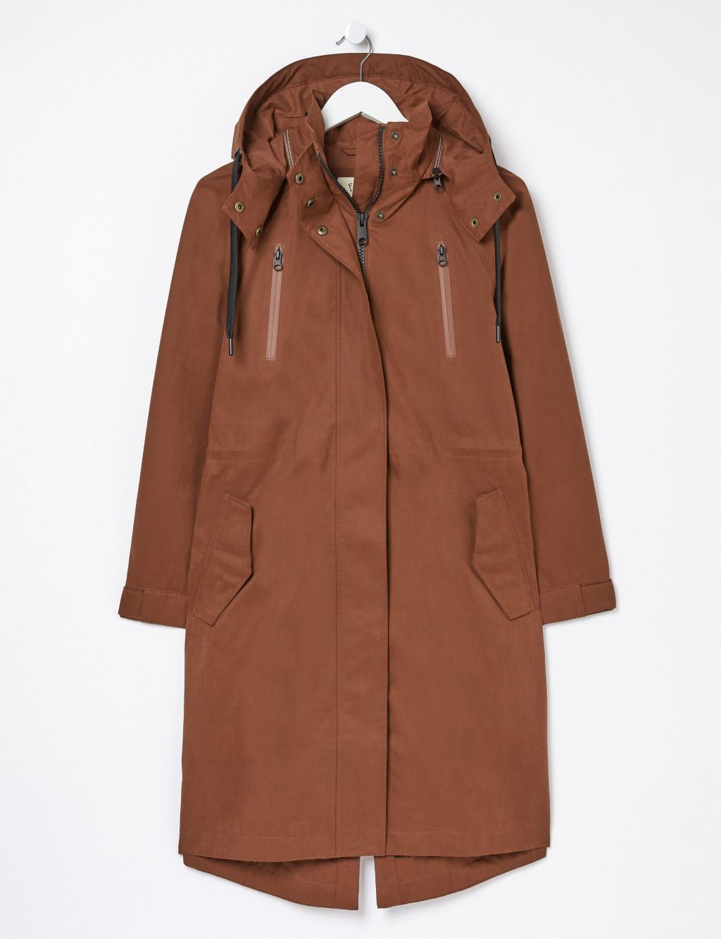 Waterproof Hooded Longline Raincoat image 2