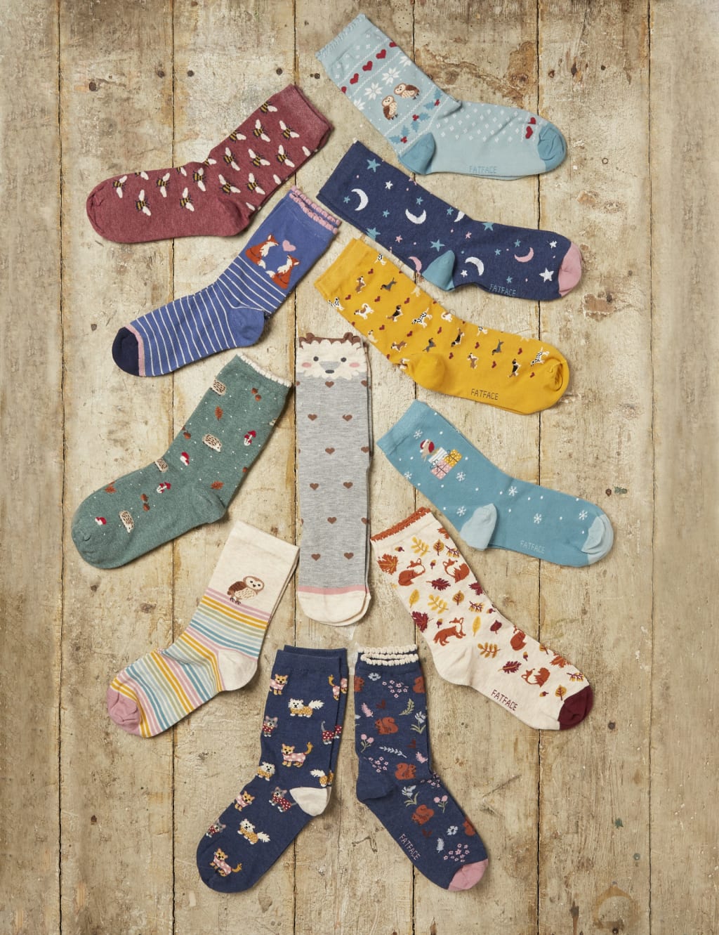 12pk Cotton Rich Printed Ankle High Socks image 2