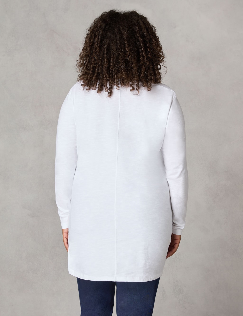 Pure Cotton Textured V-Neck T-Shirt image 4
