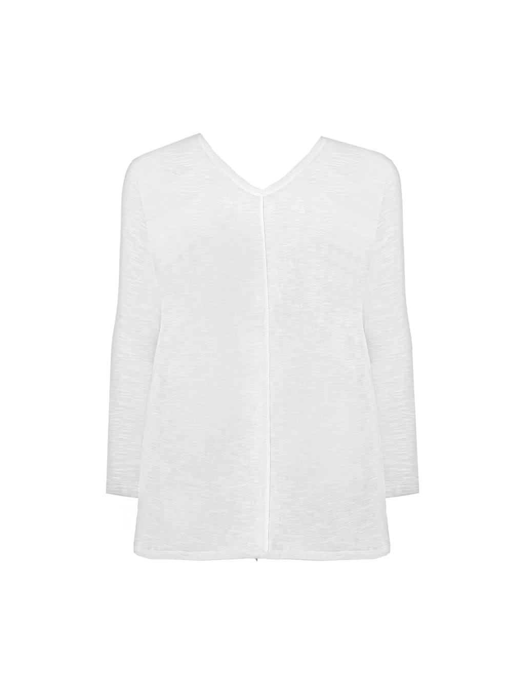 Pure Cotton Textured V-Neck T-Shirt image 2