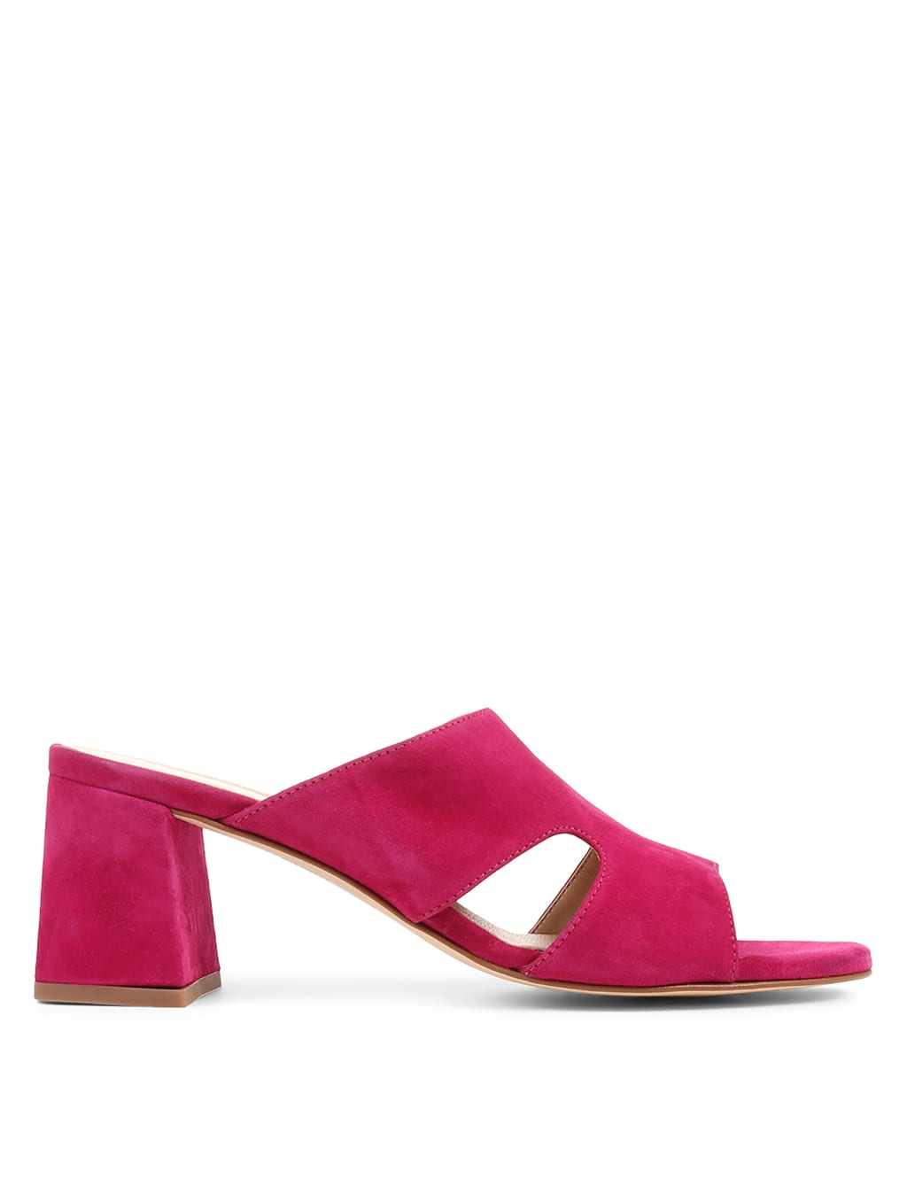 Suede Block Heel Mules image 3