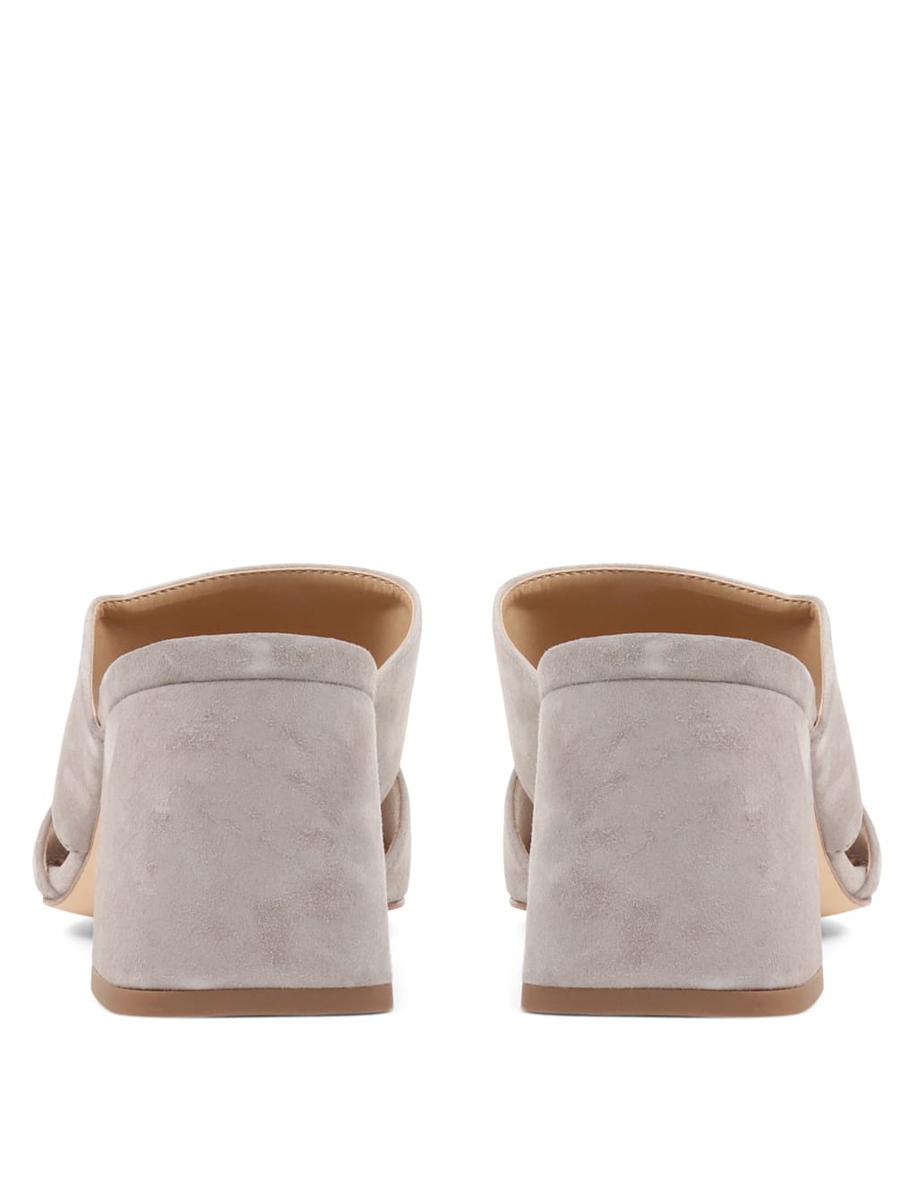 Suede Block Heel Mules image 5