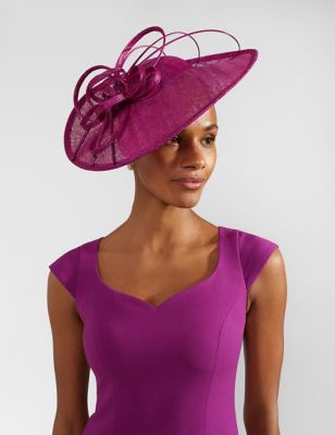 Hobbs Womens Textured Fascinator - Purple, Purple