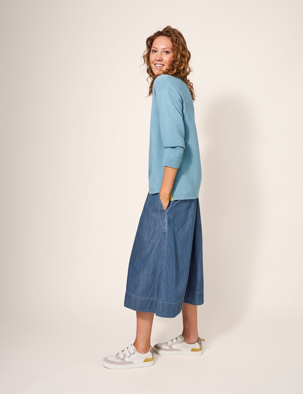 MUN-MNS6042 DENIM POLARIS SKIRT main image 1