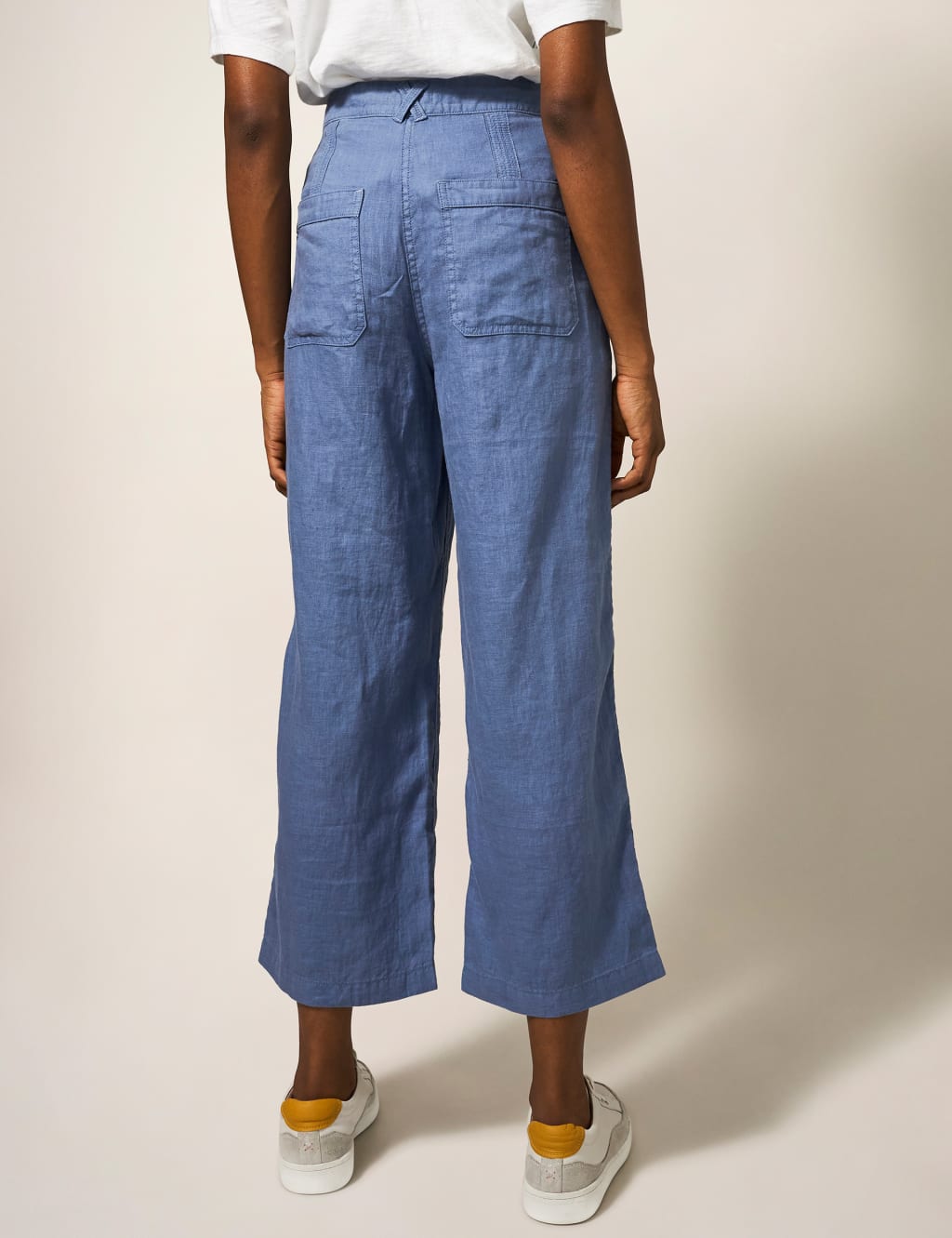Pure Linen Wide Leg Trousers image 3