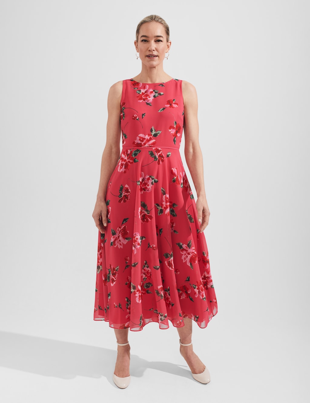 Floral Midaxi Swing Dress image 1