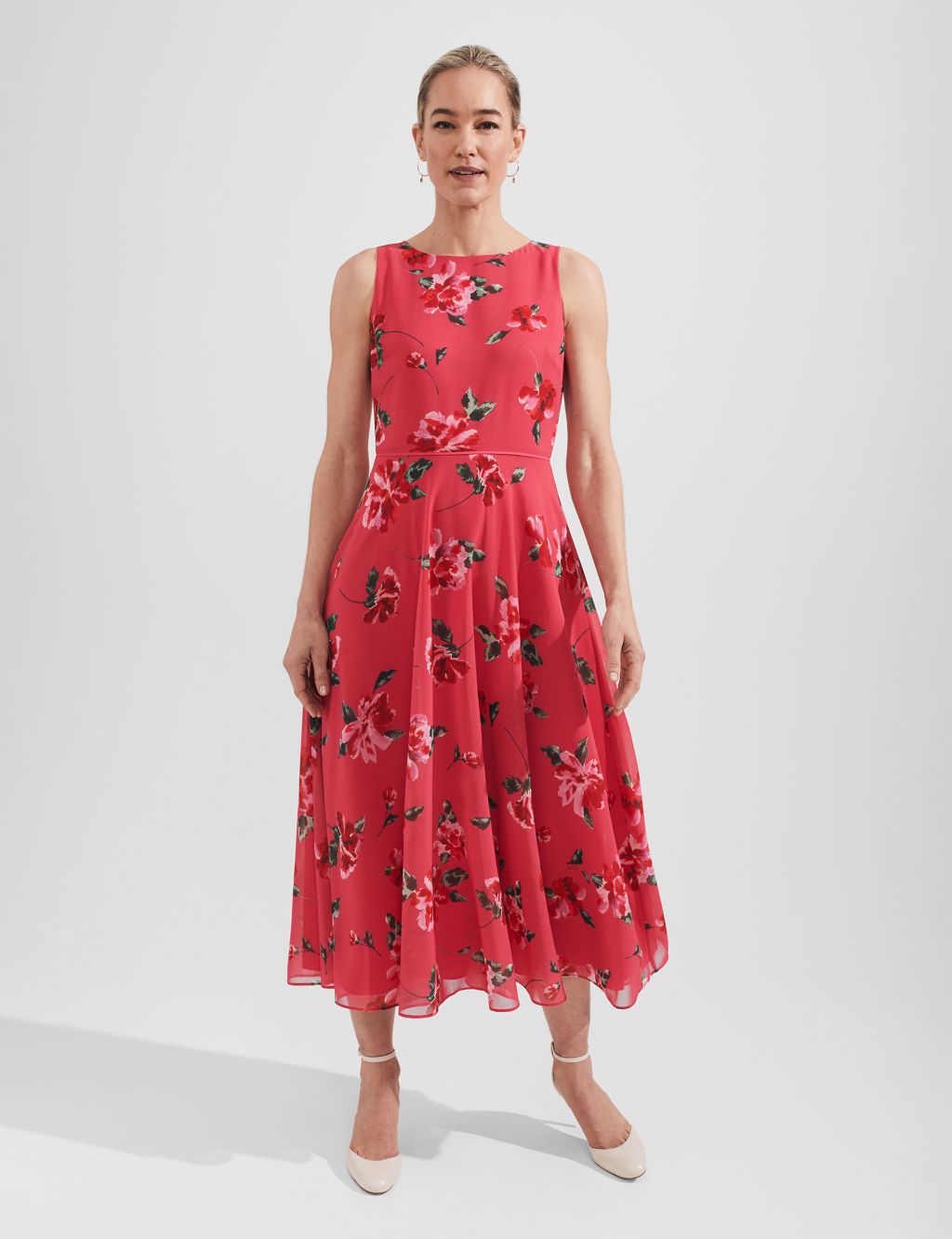 Floral Midaxi Swing Dress image 1