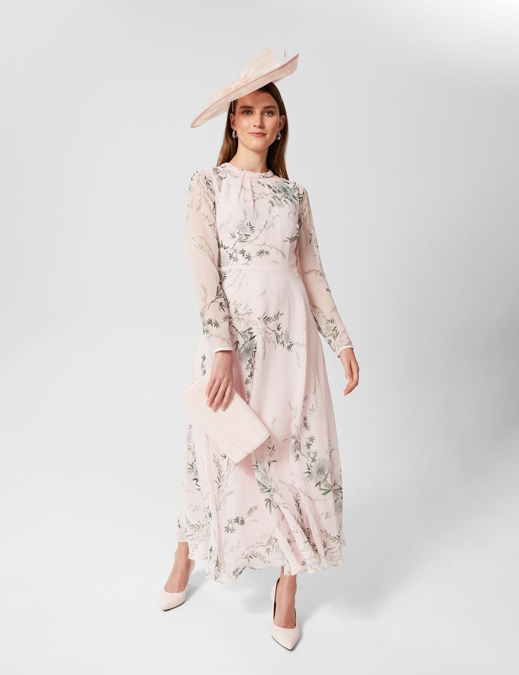 Pure Silk Floral Midaxi Swing Dress image 4