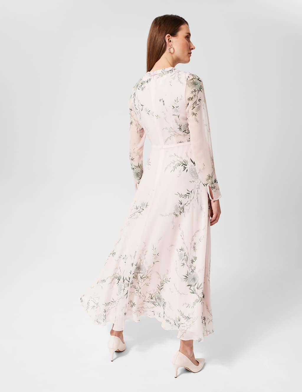 Pure Silk Floral Midaxi Swing Dress image 5
