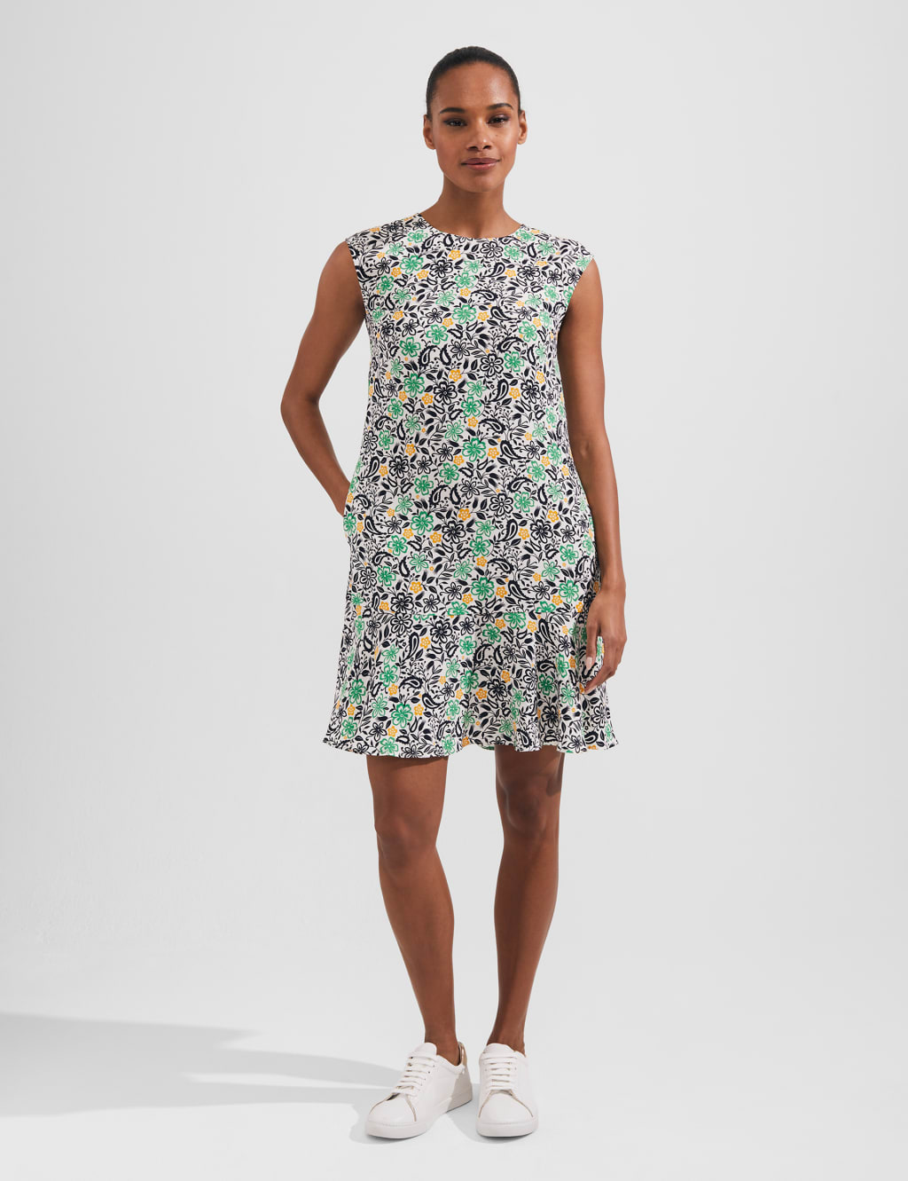Printed Mini Swing Dress image 4
