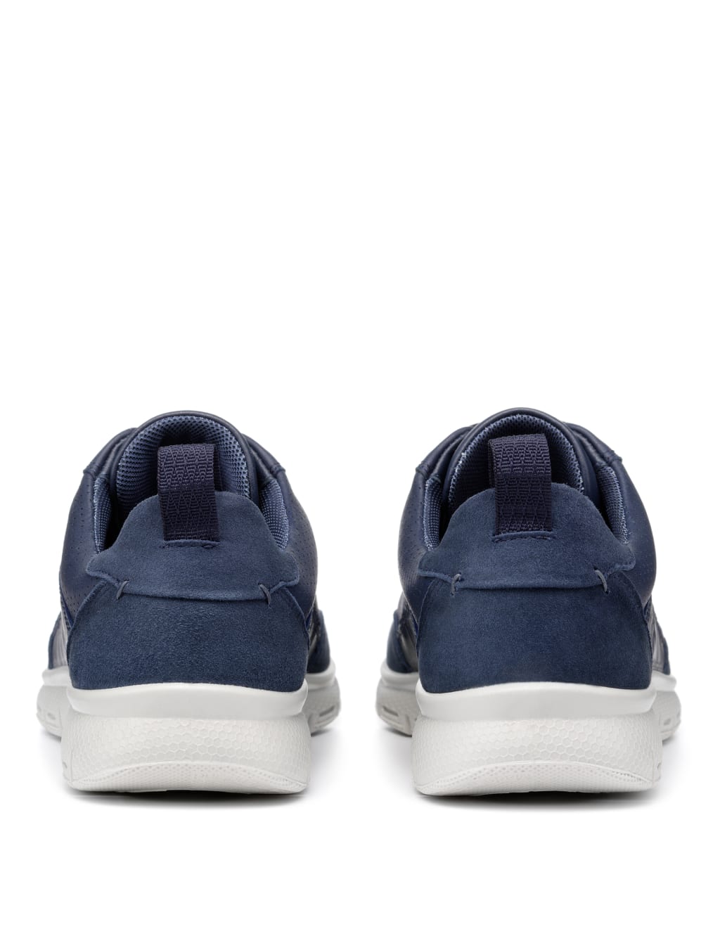 Wide Fit Leather Lace Up Trainers image 3