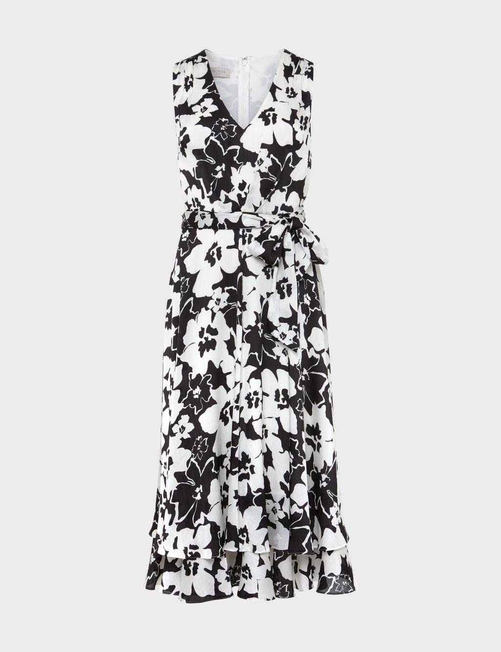 Floral V-Neck Midi Swing Dress image 8