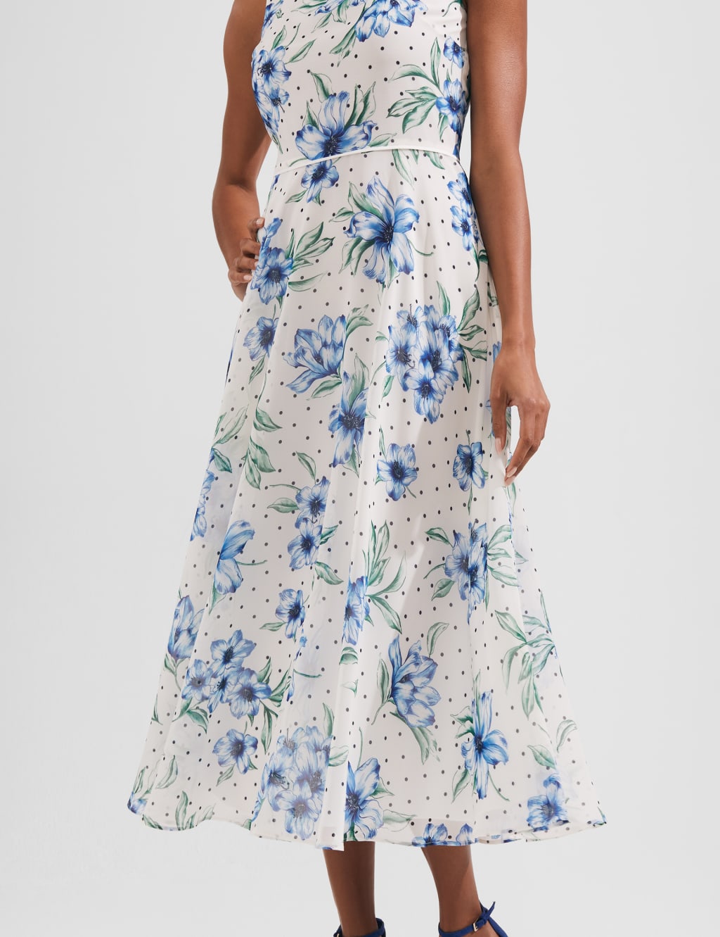 Floral Midi Swing Dress image 4