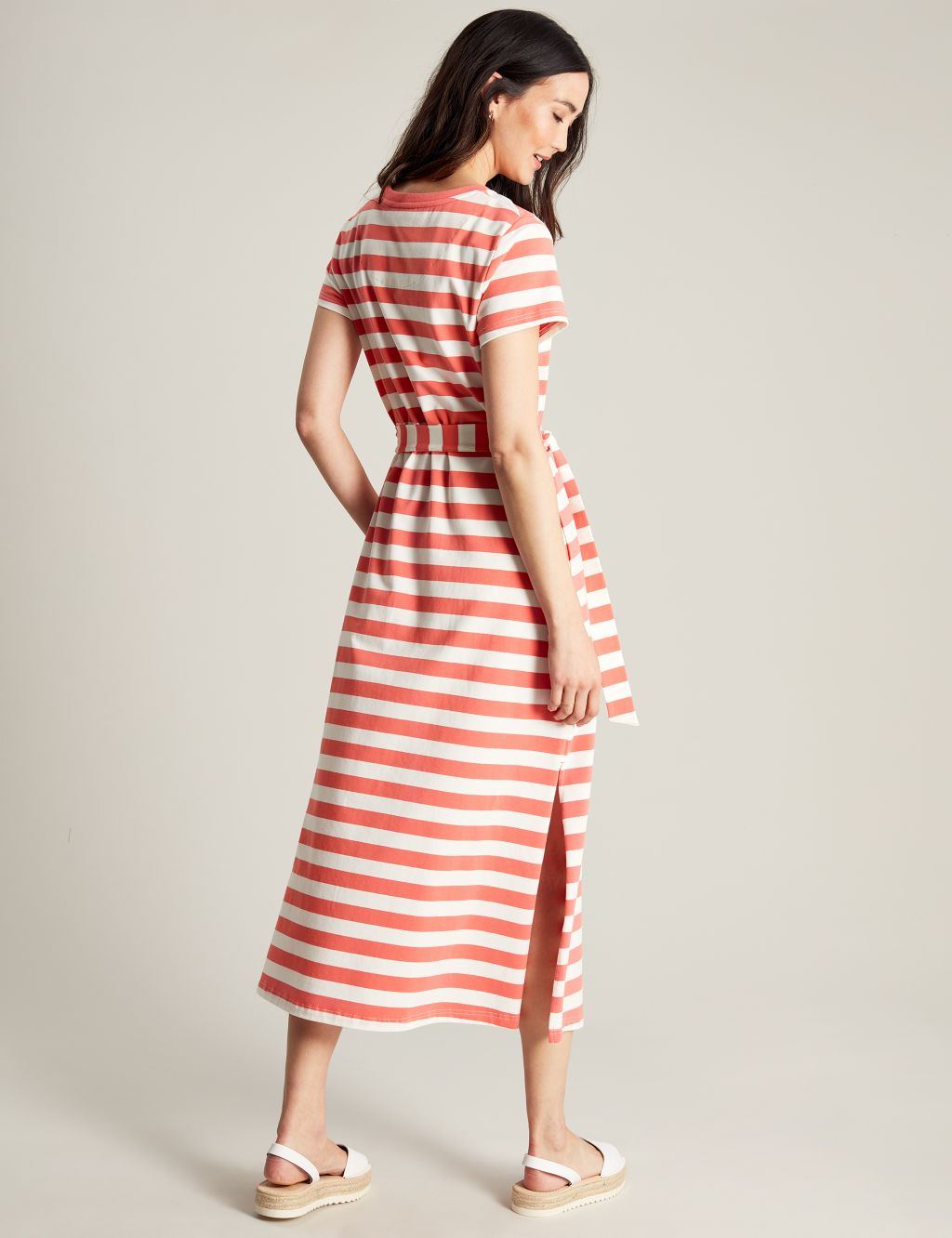 Jersey Striped Midaxi T-Shirt Dress image 5