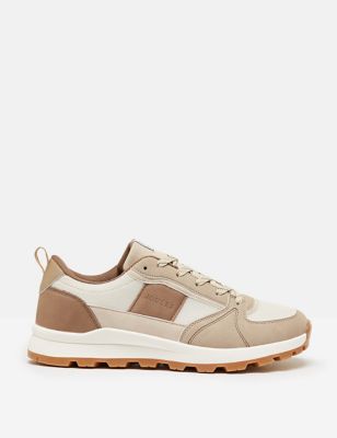 Joules Women's Lace Up Trainers - 3 - Natural Mix, Natural Mix