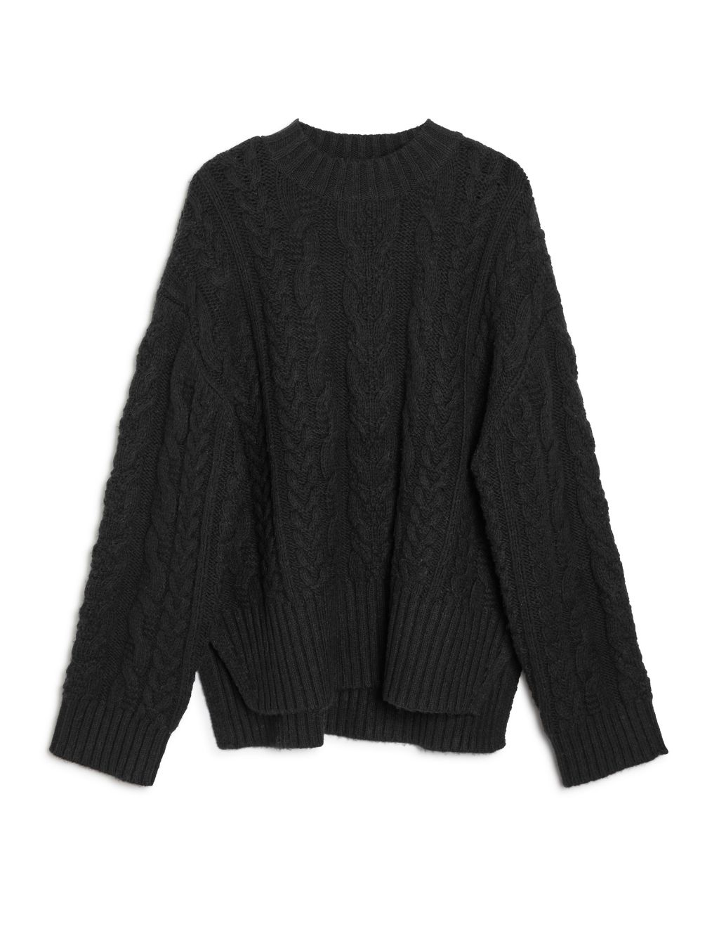 Cable Knit Crew Neck Jumper image 2