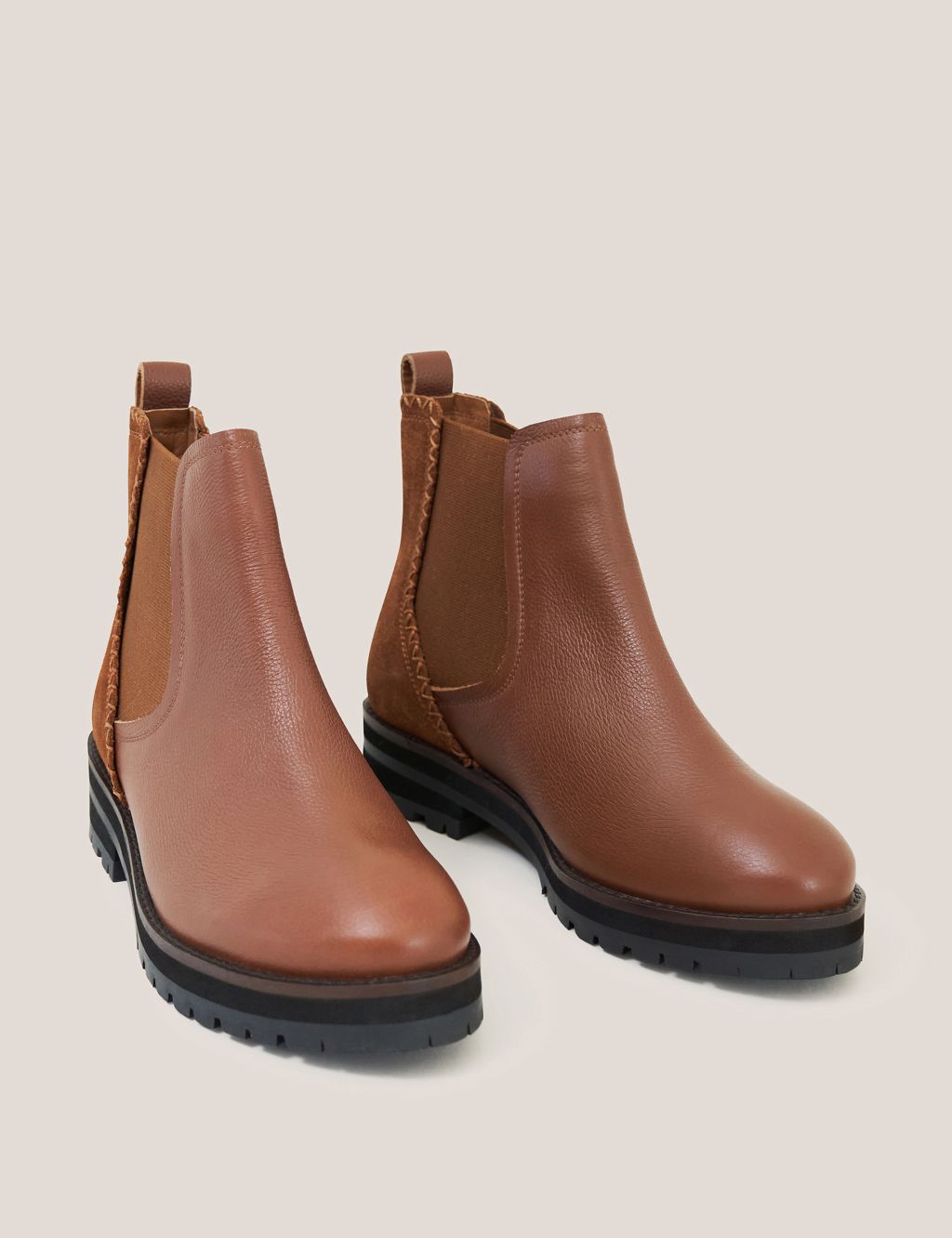 Leather Chelsea Ankle Boots image 2