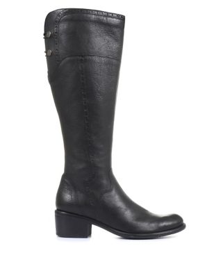 Jones Bootmaker Women's Leather Knee High Boots - 5RGC - Black, Black