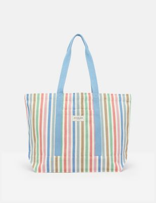 Joules Women's Pure Cotton Striped Beach Bag - Multi, Multi