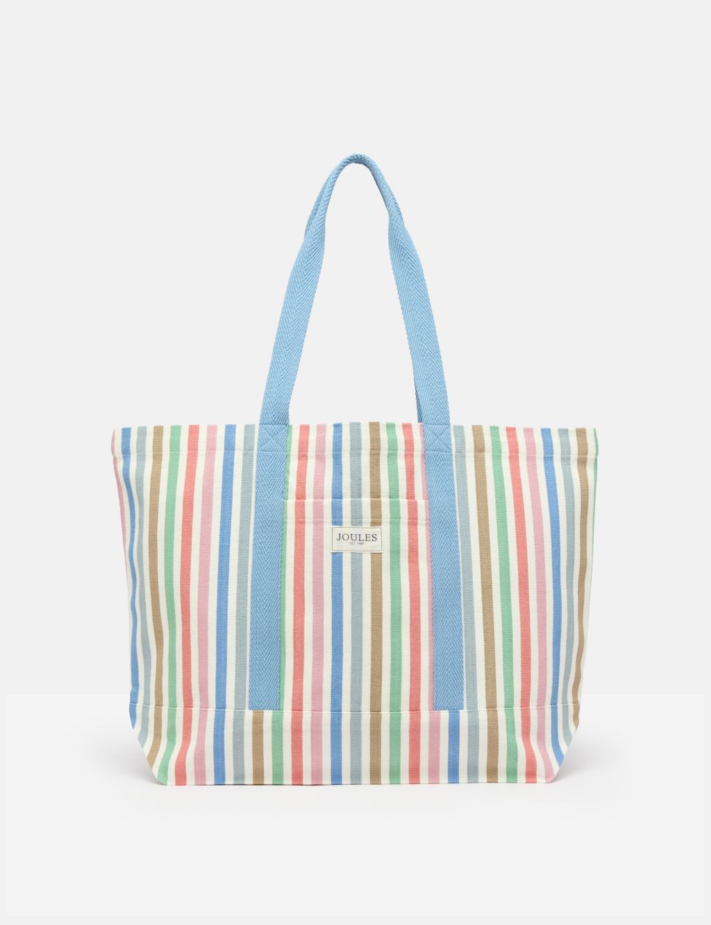 Pure Cotton Striped Beach Bag