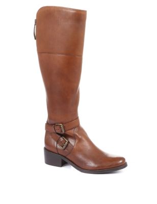 M&S Jones Bootmaker Womens Wide Calf Fit Leather Knee High Boots
