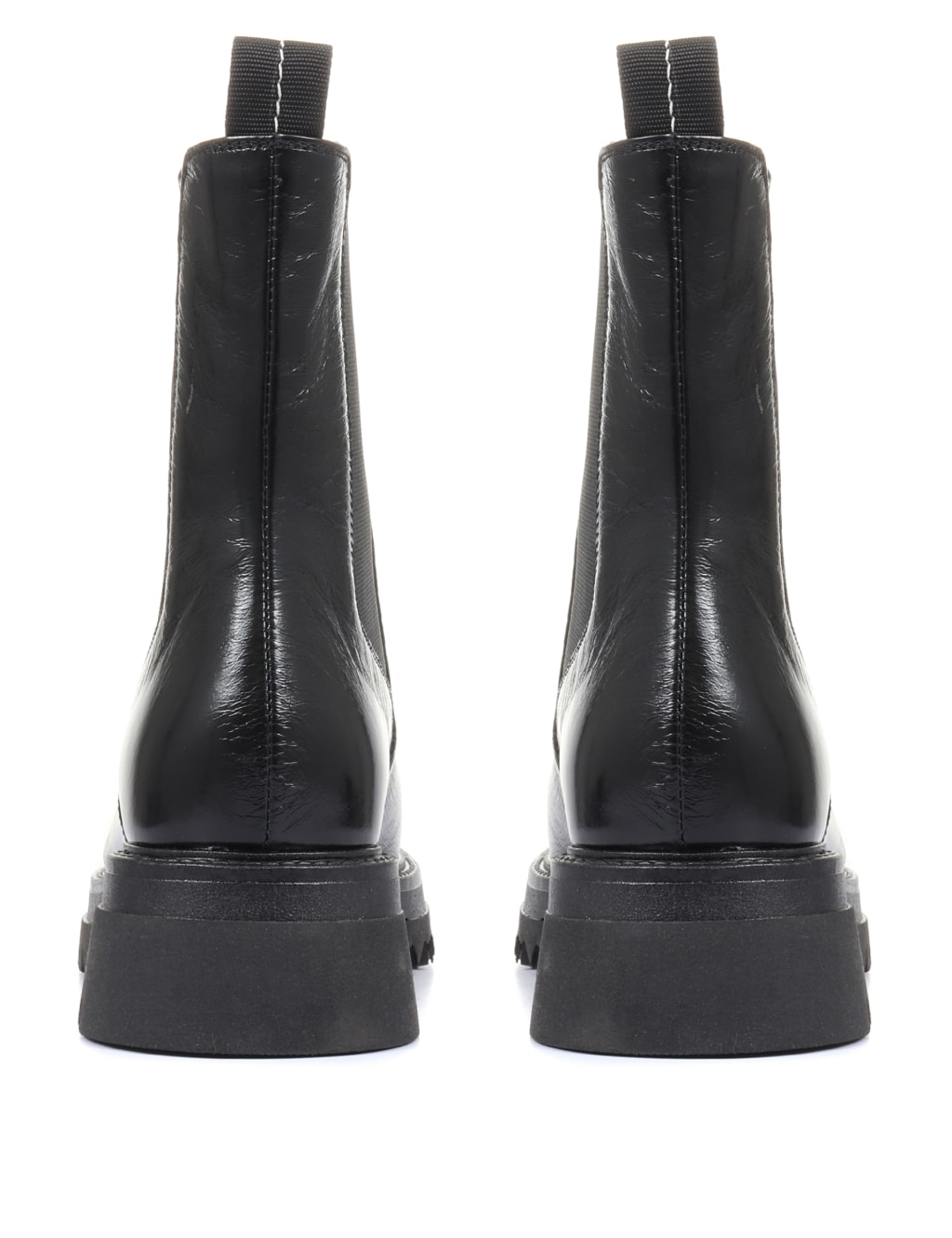 Leather Chelsea Flat Ankle Boots image 6