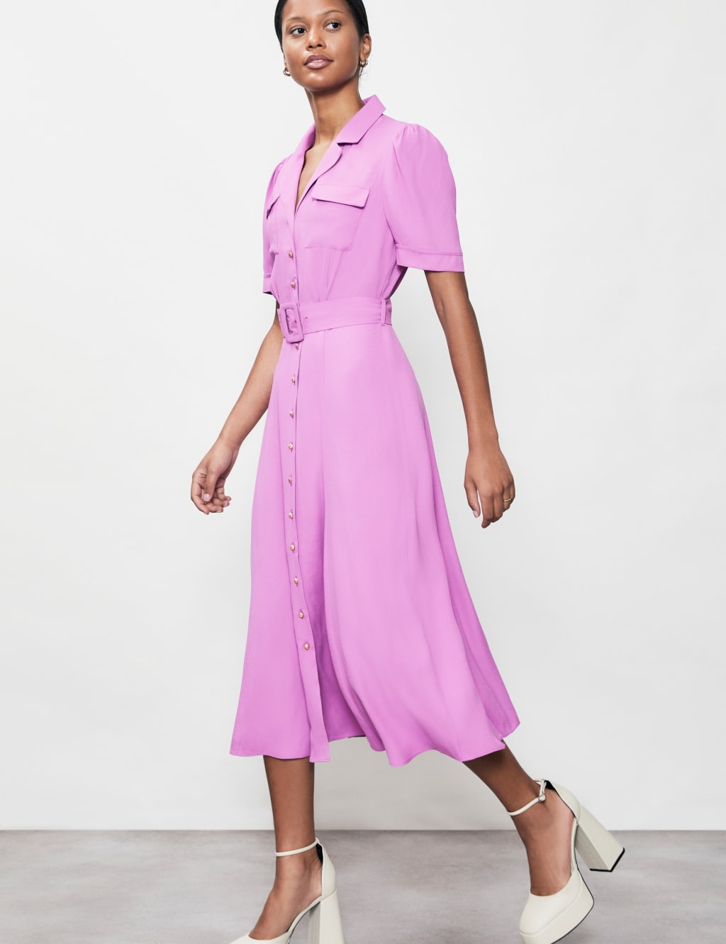 M&s lilac dress cheap