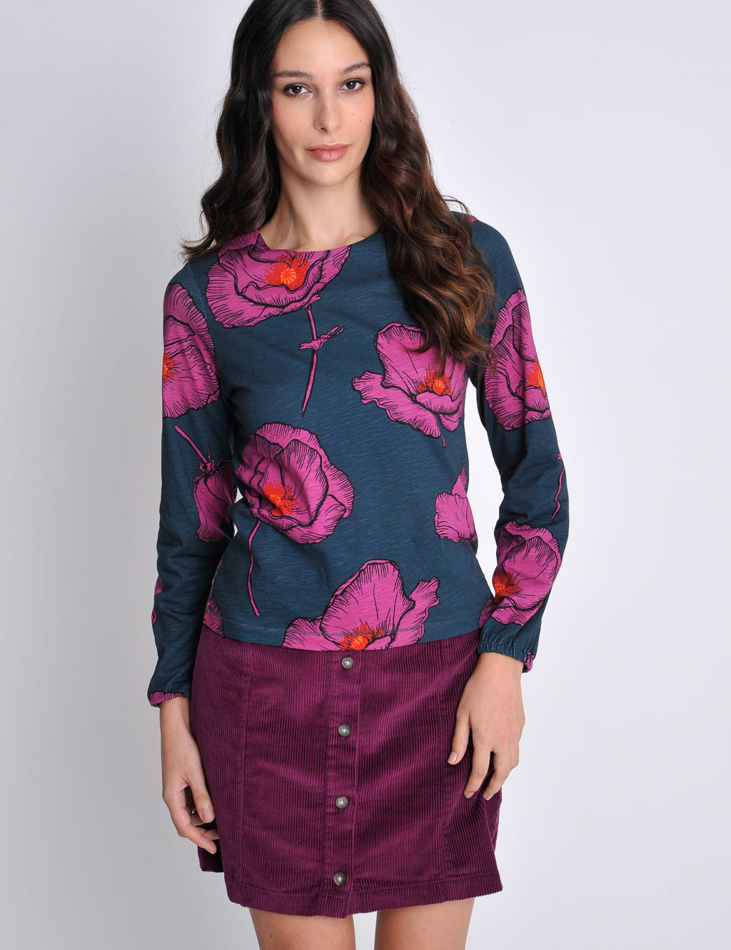 Jersey Floral Top image 1