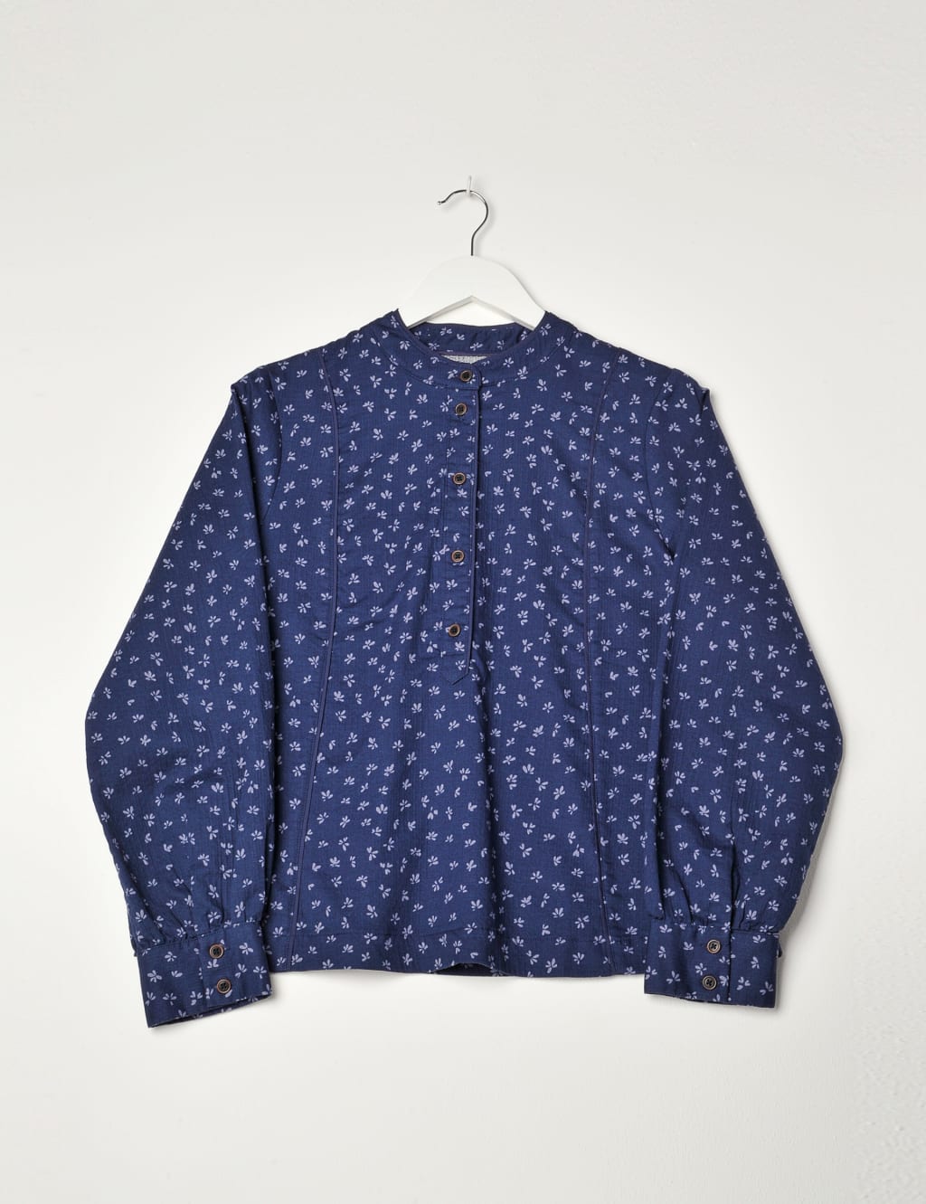 Pure Cotton Printed Stand Collar Shirt image 2