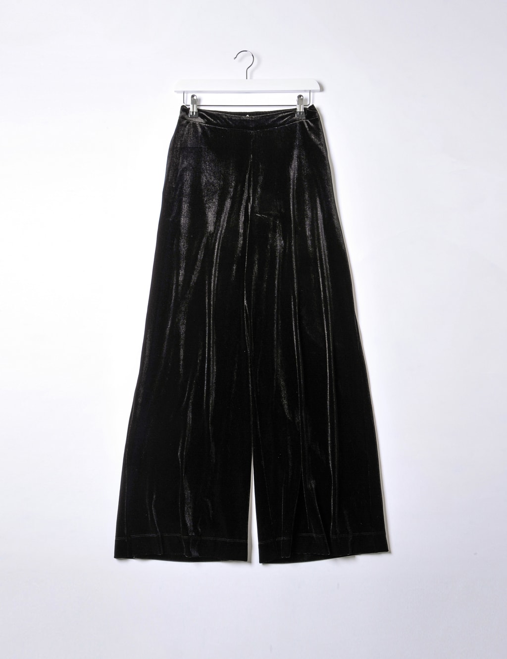 Velvet Elasticated Waist Wide Leg Trousers image 2