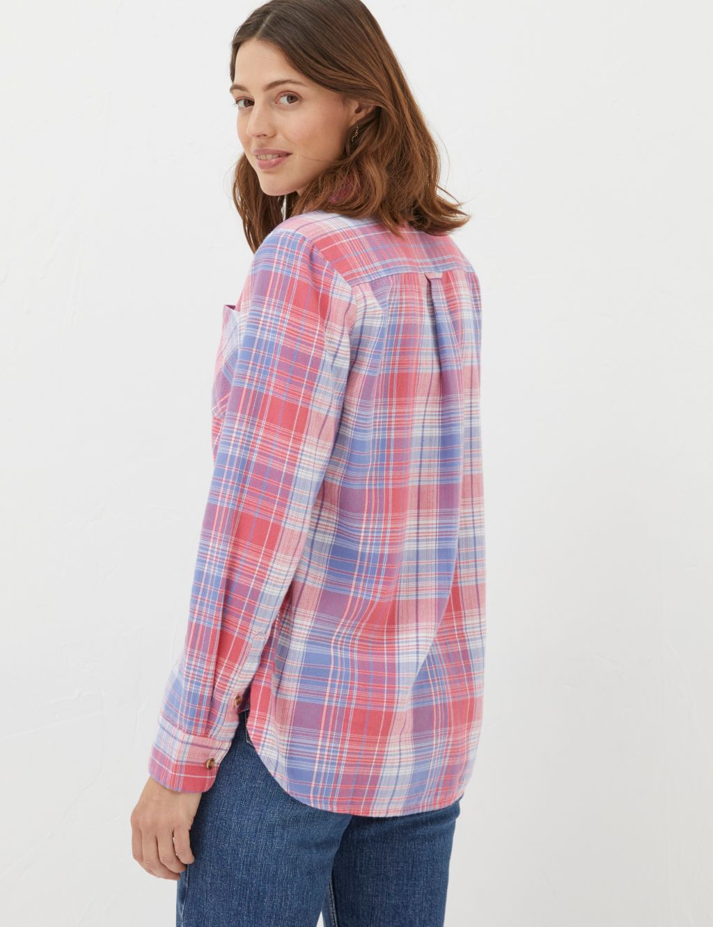 Pure Cotton Checked Collared Shirt image 3