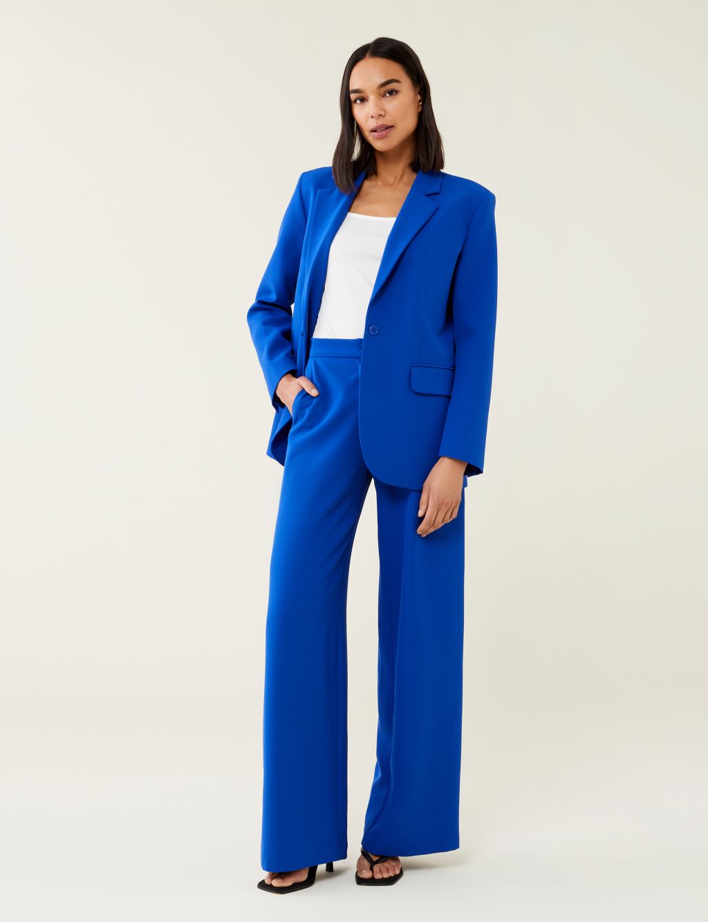 Blue Pant suits for Women