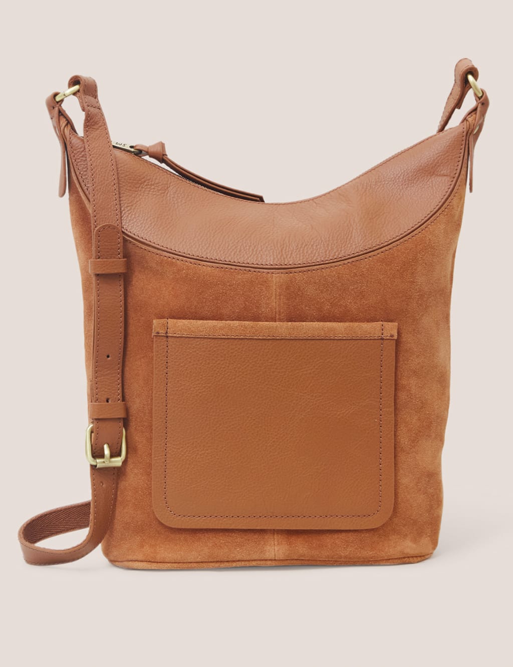 Suede Cross Body Bag