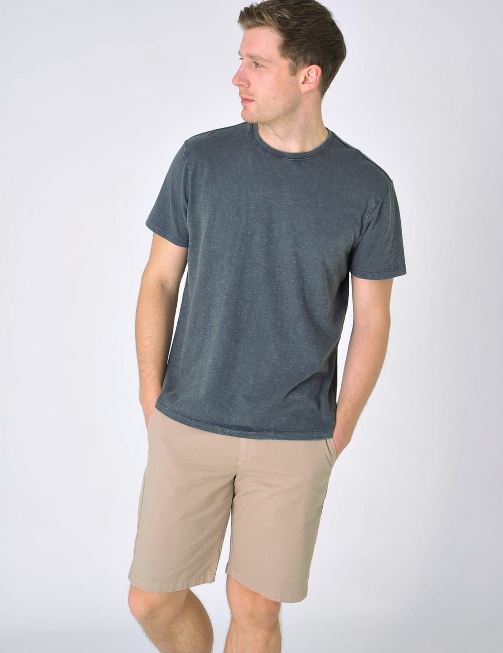 Pure Cotton Jersey Crew Neck T-Shirt image 1