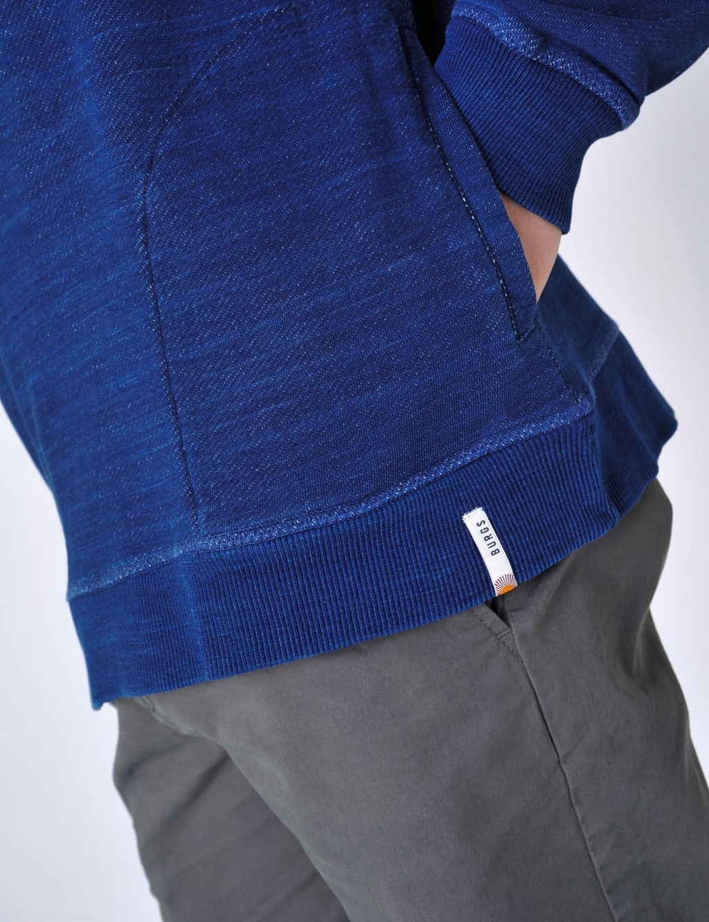 Pure Cotton Half Zip Funnel Neck Sweatshirt image 4